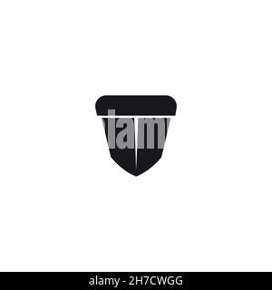 Symbol für flache Mutter. Einfaches Stil Haselnuss Bauernhof Poster Hintergrund-Symbol. Logo-Design-Element. T-Shirt-Druck. Vektor für Aufkleber. Stock Vektor