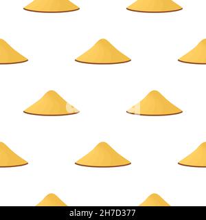 Farbige Muster asiatische konische Hüte, schöne Mützen in weißem Hintergrund. Mützen Muster bestehend aus Sammlung asiatische konische Hüte zum Tragen. Muster Stock Vektor