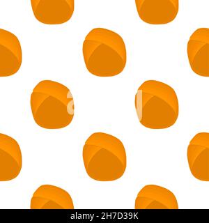Abbildung auf Thema Muster Hüte indischen Turban, schöne Mützen in weißem Hintergrund. Caps Muster bestehend aus Sammlung Hüte indischen Turban für wea Stock Vektor