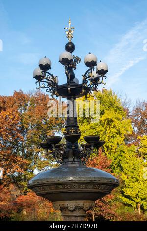 Der Central Park in New York City zeigt wunderschöne Herbstfärbung, USA Stockfoto
