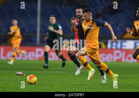 Genua, Italien. 21st. November 2021. El Shaarawy während der Serie A - 13^ Giornata vs Genua in Rom. (Bild: © Andrea Amato/Pacific Press via ZUMA Press Wire) Stockfoto