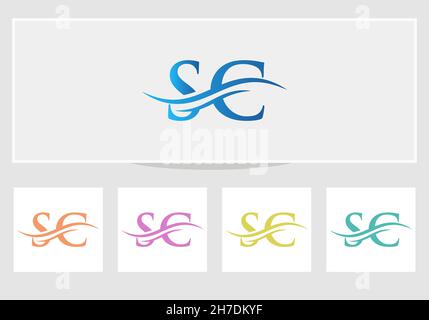 SC-verknüpftes Logo für Geschäfts- und Firmenidentität. Creative Letter SC Logo Vector Stock Vektor