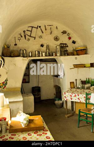 Mönche Küche zu Santa Maria a Cetrella Kirche, Monte Solaro, Capri, Kampanien, Italien, Europa Stockfoto