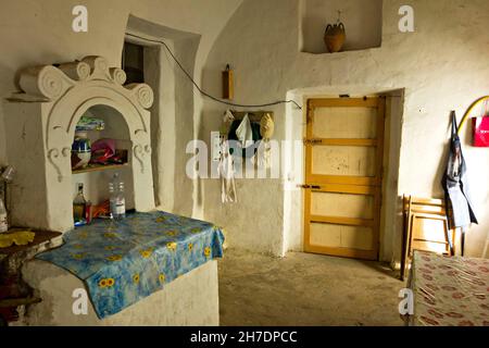 Mönche Küche zu Santa Maria a Cetrella Kirche, Monte Solaro, Capri, Kampanien, Italien, Europa Stockfoto