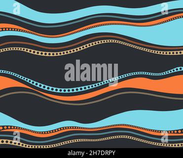 Bunt gestreifter Hintergrund. Dekorative Linie Farbe Verpackung. Abstrakter Hintergrund. Stockfoto