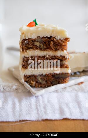 Karotte-Kuchen Stockfoto