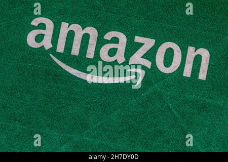 Amazon Paketband 2021 Stockfoto