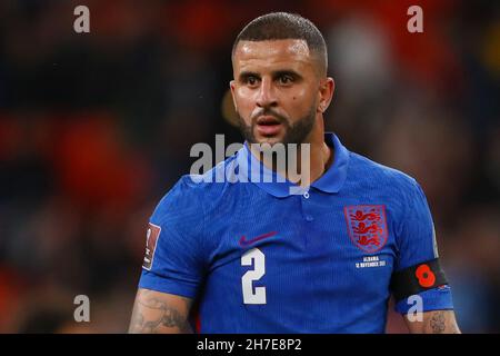 Kyle Walker aus England - England gegen Albanien, FIFA 2022-WM-Qualifikation - Gruppe I, Wembley Stadium, London - 12th. November 2021 Stockfoto