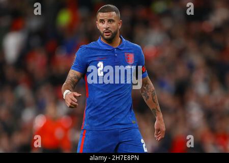 Kyle Walker aus England - England gegen Albanien, FIFA 2022-WM-Qualifikation - Gruppe I, Wembley Stadium, London - 12th. November 2021 Stockfoto