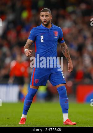 Kyle Walker aus England - England gegen Albanien, FIFA 2022-WM-Qualifikation - Gruppe I, Wembley Stadium, London - 12th. November 2021 Stockfoto