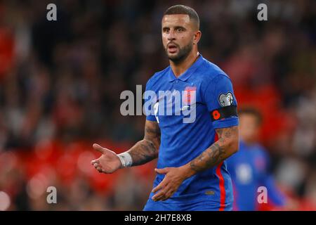 Kyle Walker aus England - England gegen Albanien, FIFA 2022-WM-Qualifikation - Gruppe I, Wembley Stadium, London - 12th. November 2021 Stockfoto