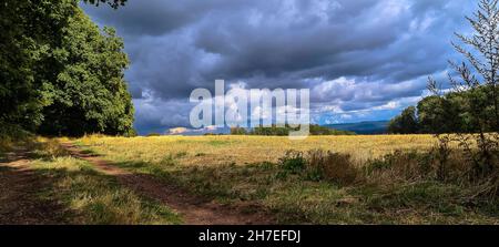 Natur und Landschaft mit Sonne und Schatten Stockfoto