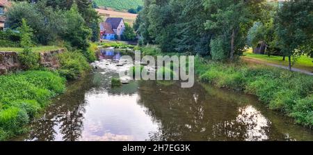 Natur und Landschaft mit Sonne und Schatten Stockfoto