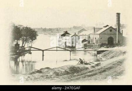 Tredegar Iron arbeitet in Richmond, wo die Konföderation schwere Geschütze machte S. 307. Stockfoto