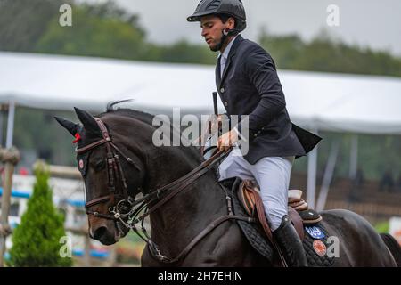 Monterrey Mexico mit Daniel Bluman und Ubiluc beim Grand Prix 1,55m Stockfoto