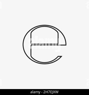 Geschätzte unterzeichnen, E Markierung Symbol. Vector Illustration, flache Bauform. Stock Vektor