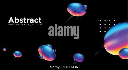 Abstrakte flüssige Form. Flüssiges Design. Stock Vektor