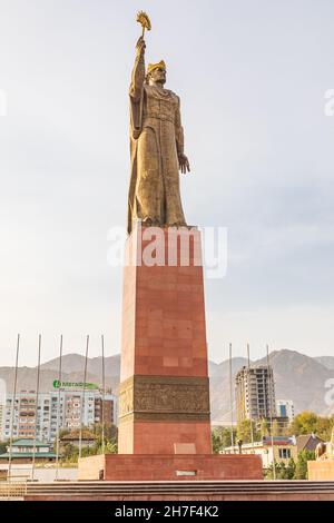 Khujand, Provinz Sughd, Tadschikistan. 20. August 2021. Das Ismail Samani Monument in Khujand. Stockfoto