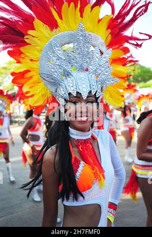 KOLUMBIEN. BEZIRK BOLIVAR. CARTAGENA DE INDIAS. MANN, DER IN CARTHAGENA IM BEZIRK GETSEMANI LEBT. Stockfoto