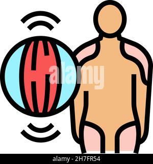 Polymyositis Muskel Problem Farbe Symbol Vektor Illustration Stock Vektor