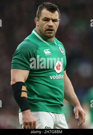 Aktenfoto vom 17-03-2018 von Cian Healy, der darauf besteht, dass er „nirgendwohin“ geht, während er darum kämpft, einen Startplatz für Irland zurückzugewinnen. Ausgabedatum: Dienstag, 23. November 2021. Stockfoto