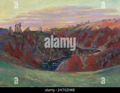 Armand Guillaumin - die Burgruine in Crozant - 1898 Stockfoto