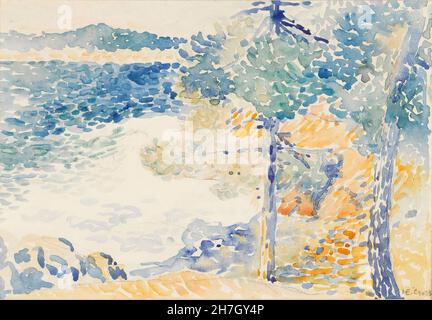 Henri Edmond Cross - Landschaft - Saint Clair Stockfoto