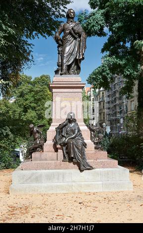 Felix Mendelssohn Bartholdy Monument, Dittrichring, Leipzig, Sachsen, Deutschland Stockfoto