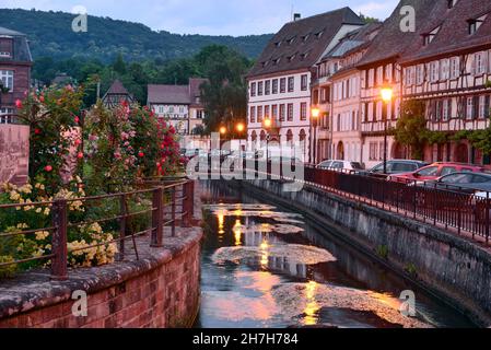 In Wissembourg, Elsass, Frankreich Stockfoto