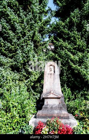 Schnappen Sie sich die von Gottfried Keller in Zürich; Grab von Gottfried Keller in Zürich Stockfoto