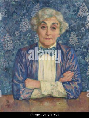 Theo van Rysselberghe - Porträt von Maria van Rysselberghe - 1918 Stockfoto