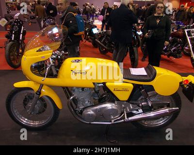 Klassisches altes britisches Rennrad: Norton 750 Commando PR (1971) Stockfoto