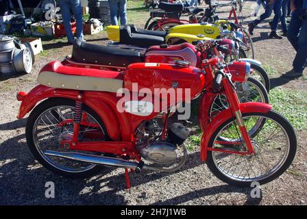 Italienische Oldtimer: MV Agusta Germano Sport 50 ccm (1964) Stockfoto