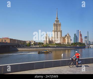 Radisson Royal Hotel Moscow in Moskau, ehemals Hotel Ukraina, Moscow City, Moscow City, Moskva, Moskau-Wolga-Kanal, Russland, Europa Stockfoto