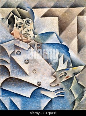 Juan Gris. Porträt von Pablo Picasso von José Victoriano (Carmelo Carlos) González-Pérez (1887-1927), Öl auf Leinwand, 1912 Stockfoto