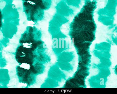 Neo Mint Tie Dye Shibori. Flecken Aquarell. Stockfoto