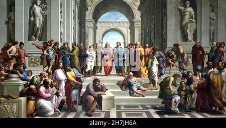Anton Raphael Mengs (1728-1779) - die Schule von Athen Stockfoto