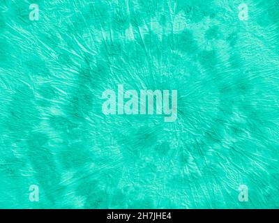 Batik-Muster In Der Neo Mint. Tintenfarbe Painted Circle. Stockfoto