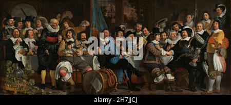 Bartholomeus van der Hels - Festmahl in der Armbrustschützen-Gilde anlässlich des Vertrags von Münster (1648) Stockfoto