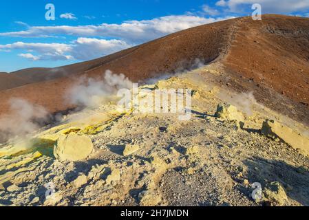 Gran Gratere, Vulcano Island, Äolische Inseln, Sizilien, Italien Stockfoto