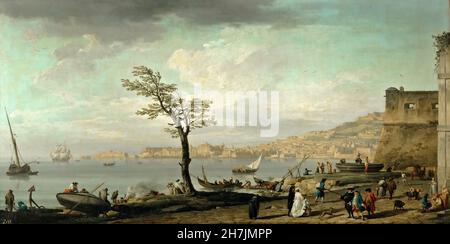 Claude-Joseph Vernet (1714-1789) - Blick auf den Golf von Neapel (1748) Stockfoto