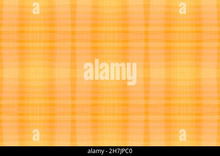 Gelber Karo-Druck. Aquarell-Tartan-Muster. Stockfoto