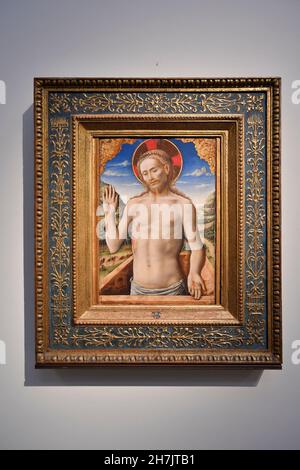 Pinacoteca Nazionale Bologna, Christus am Grab, Italien Stockfoto