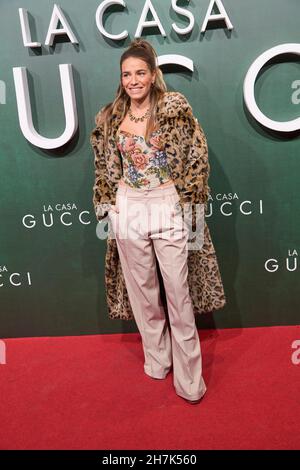 Madrid. Spanien. 20211123, Flora Gonzalez nimmt am 23. November 2021 an der Premiere des „House of Gucci“ im Callao Cinema in Madrid Teil. Quelle: MPG/Alamy Live News Stockfoto