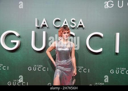 Madrid. Spanien. 20211123, Dora Postigo nimmt am 23. November 2021 an der Premiere des „House of Gucci“ im Callao Cinema in Madrid Teil. Quelle: MPG/Alamy Live News Stockfoto