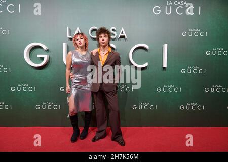 Madrid. Spanien. 20211123, Dora Postigo nimmt am 23. November 2021 an der Premiere des „House of Gucci“ im Callao Cinema in Madrid Teil. Quelle: MPG/Alamy Live News Stockfoto