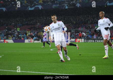 Barcelona, Spanien. 23rd Nov, 2021. champions League Soccer Match FC Barcelona gegen Benfica im Camp Nou Stadion, Barcelona 23. November 2021 in Bildern: 999/JGS/Cordon Pressequelle: CORDON PRESS/Alamy Live News Stockfoto