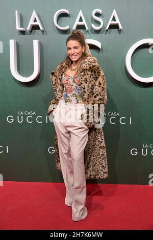 23. November 2021, Madrid, Madrid, Spanien: Flora Gonzalez nimmt an der Premiere des „House of Gucci“ im Callao Cinema am 23. November 2021 in Madrid, Spanien Teil (Bildnachweis: © Jack Abuin/ZUMA Press Wire) Stockfoto