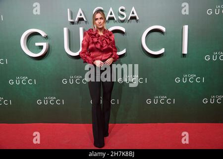 23. November 2021, Madrid, Madrid, Spanien: Maria Pombo nimmt an der Premiere des „House of Gucci“ im Callao Cinema am 23. November 2021 in Madrid, Spanien Teil (Bildquelle: © Jack Abuin/ZUMA Press Wire) Stockfoto