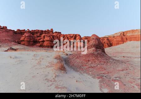 Interessante Felsformationen im Goblin Valley State Park, Utah Stockfoto